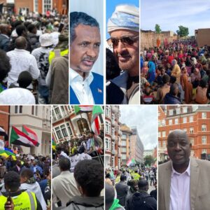 مظاهرة سودانية في لندن ضد جرائم الجنجويد والإمارات - 30 أغسطس 2025